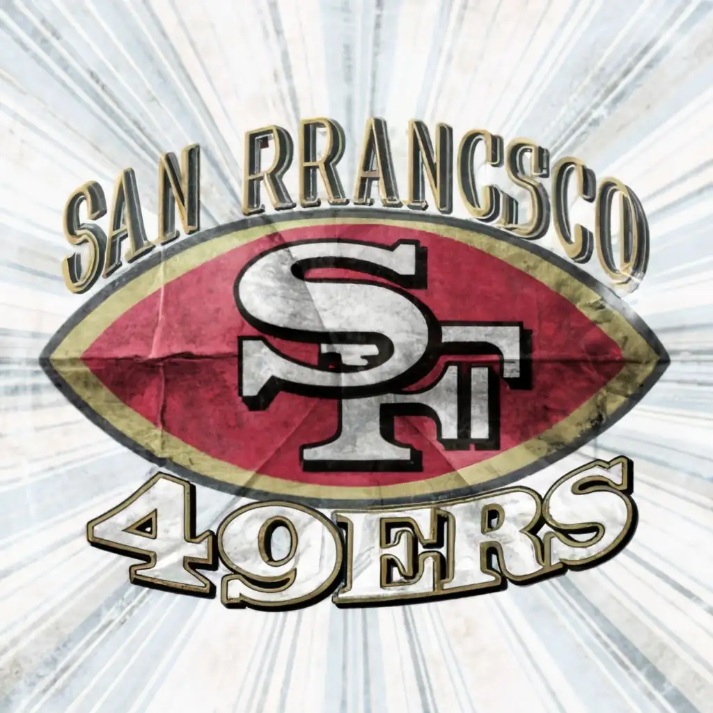 logo, Football, with the text "San Francisco 49ers", typography
