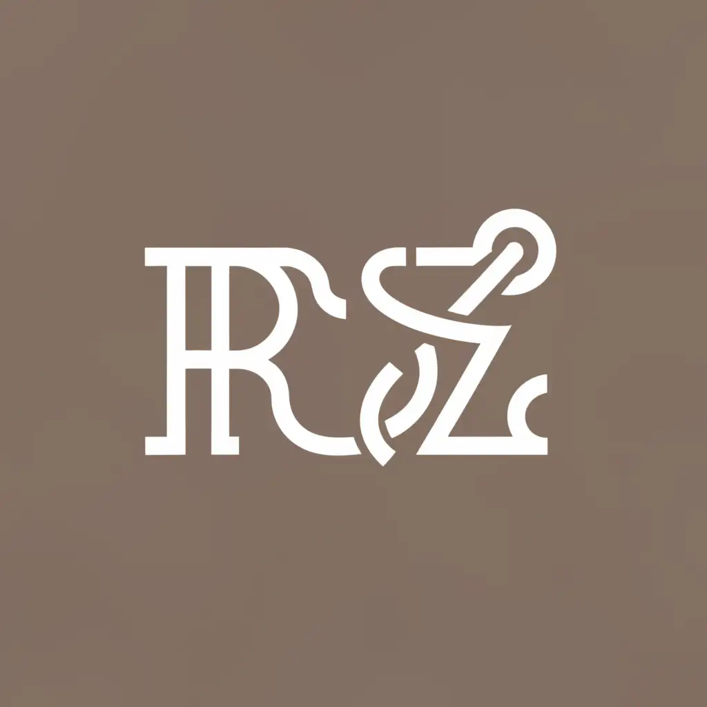 a logo design,with the text "RZ's Crochet", main symbol:RZ's Crochet,Minimalistic,clear background