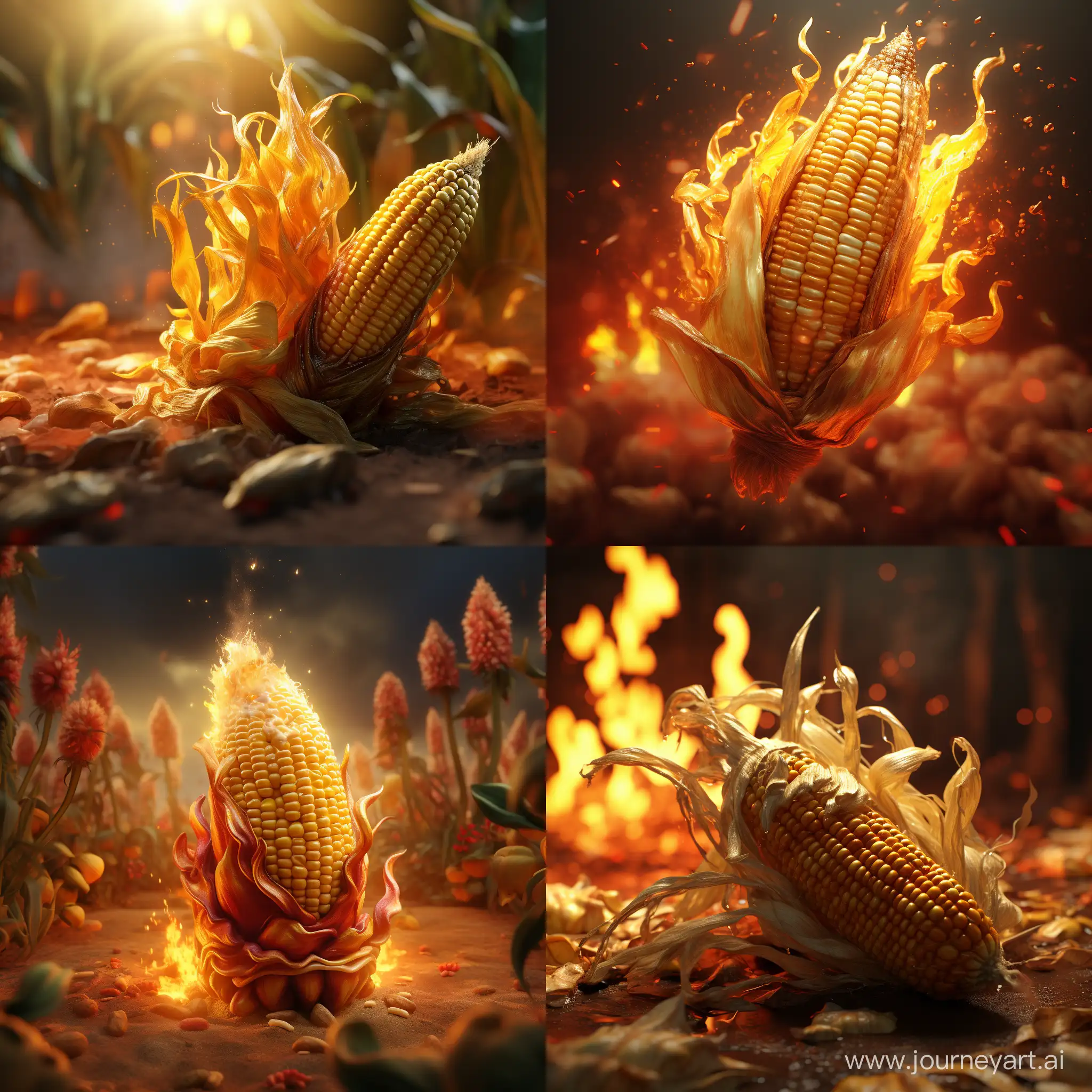 Fire corn :: 3D animation 