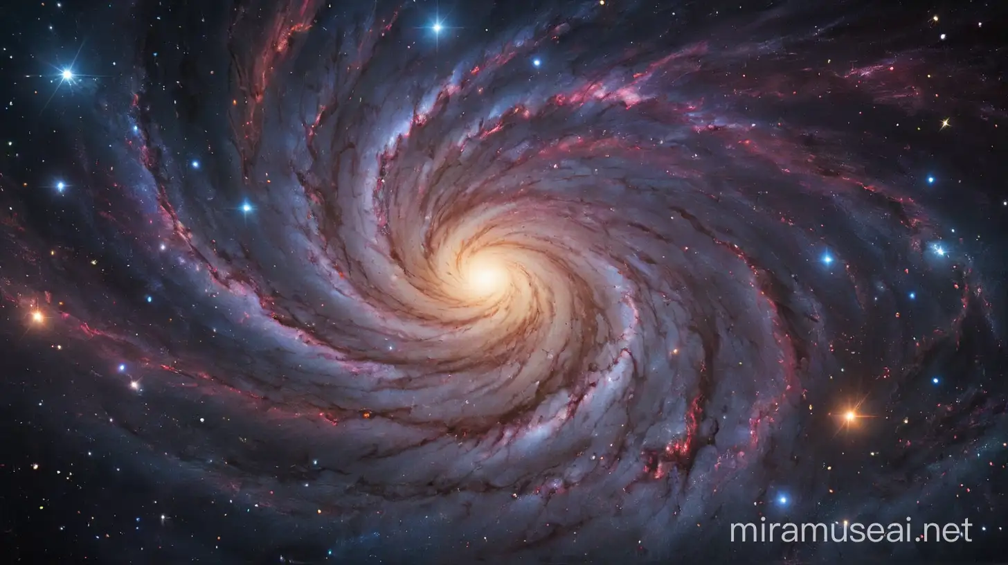 Starry Galaxy Illuminating Celestial Space
