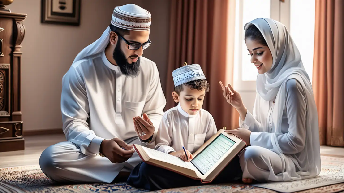 learn quran at home with family online using ipad