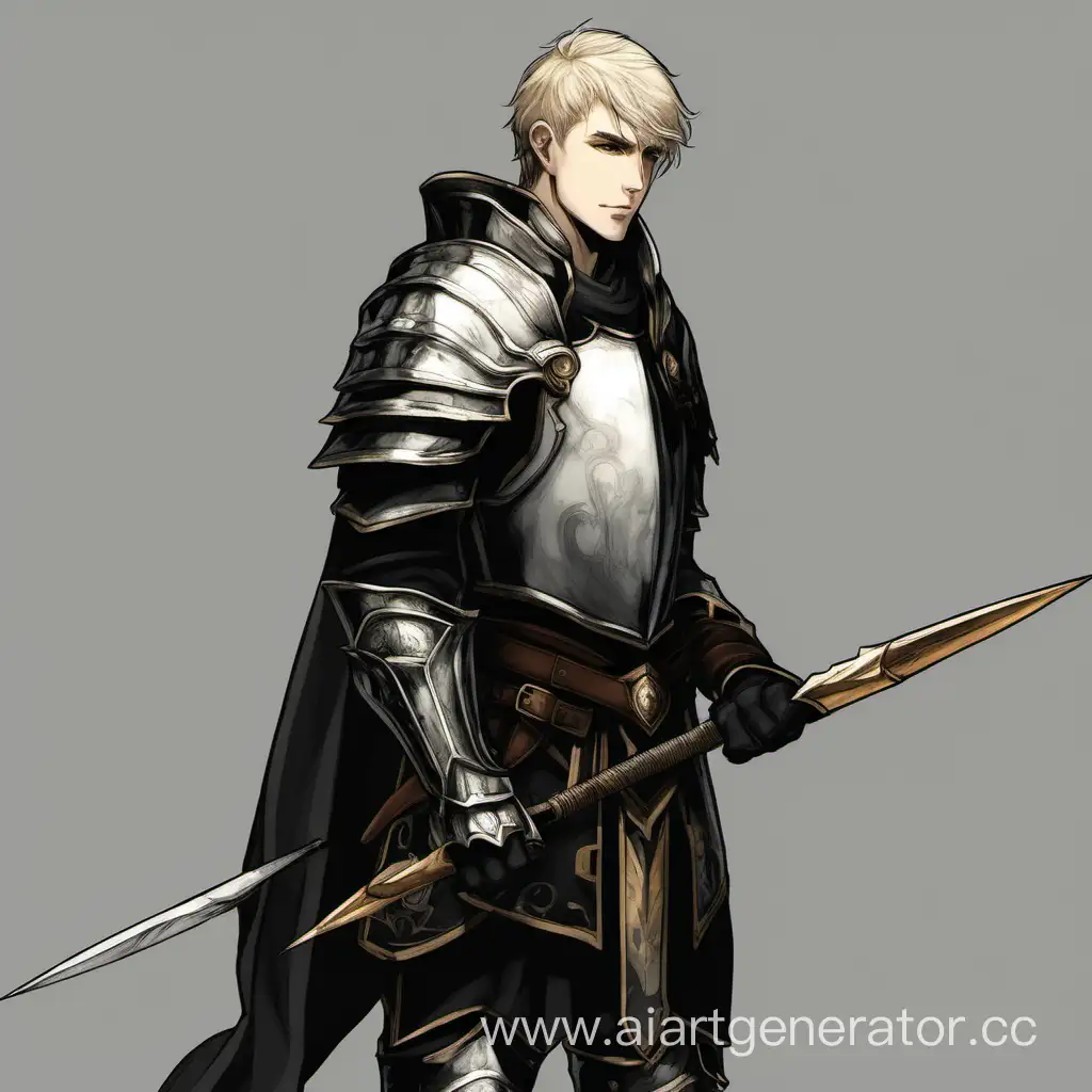 Profile-of-a-ValorClad-Young-Paladin-Wielding-a-Spear