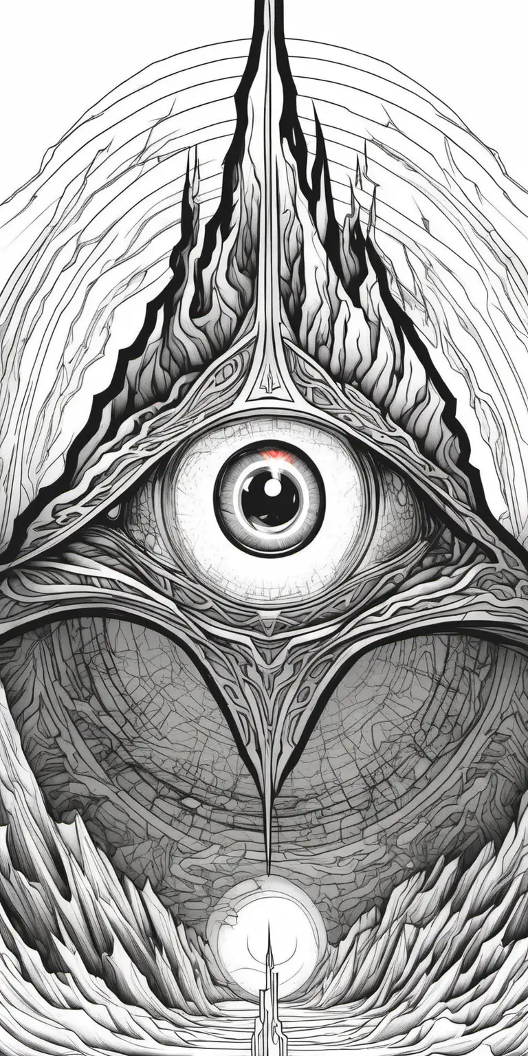 The Scared Eye- Abstract Drawing By Sohiljot Singh Batra, Drawing Fine Art  for Sell