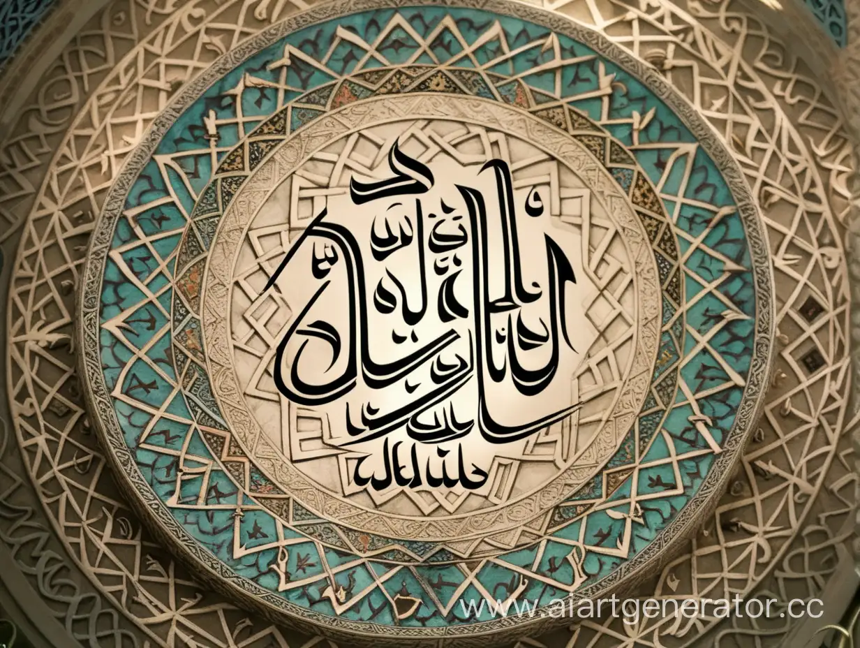 Текст :
" Аллах-нет Божества кроме Него"