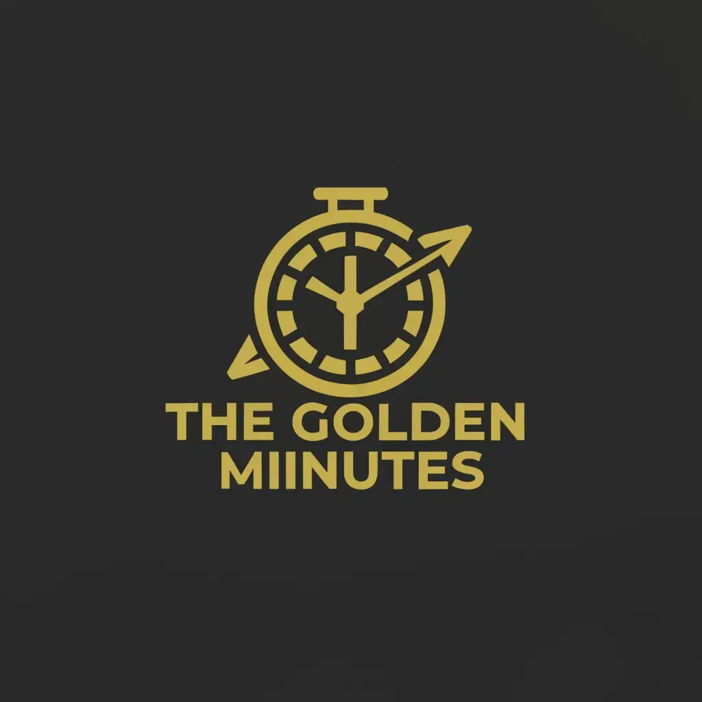 a logo design,with the text "The Golden Minutes", main symbol:timer is money,Moderate,clear background
that make sure that time is money