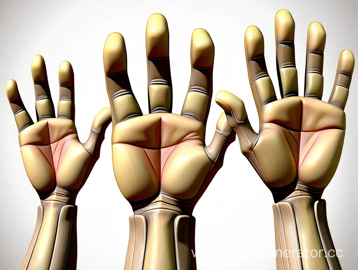 Unique-ThreePalmed-Hand-Illustration