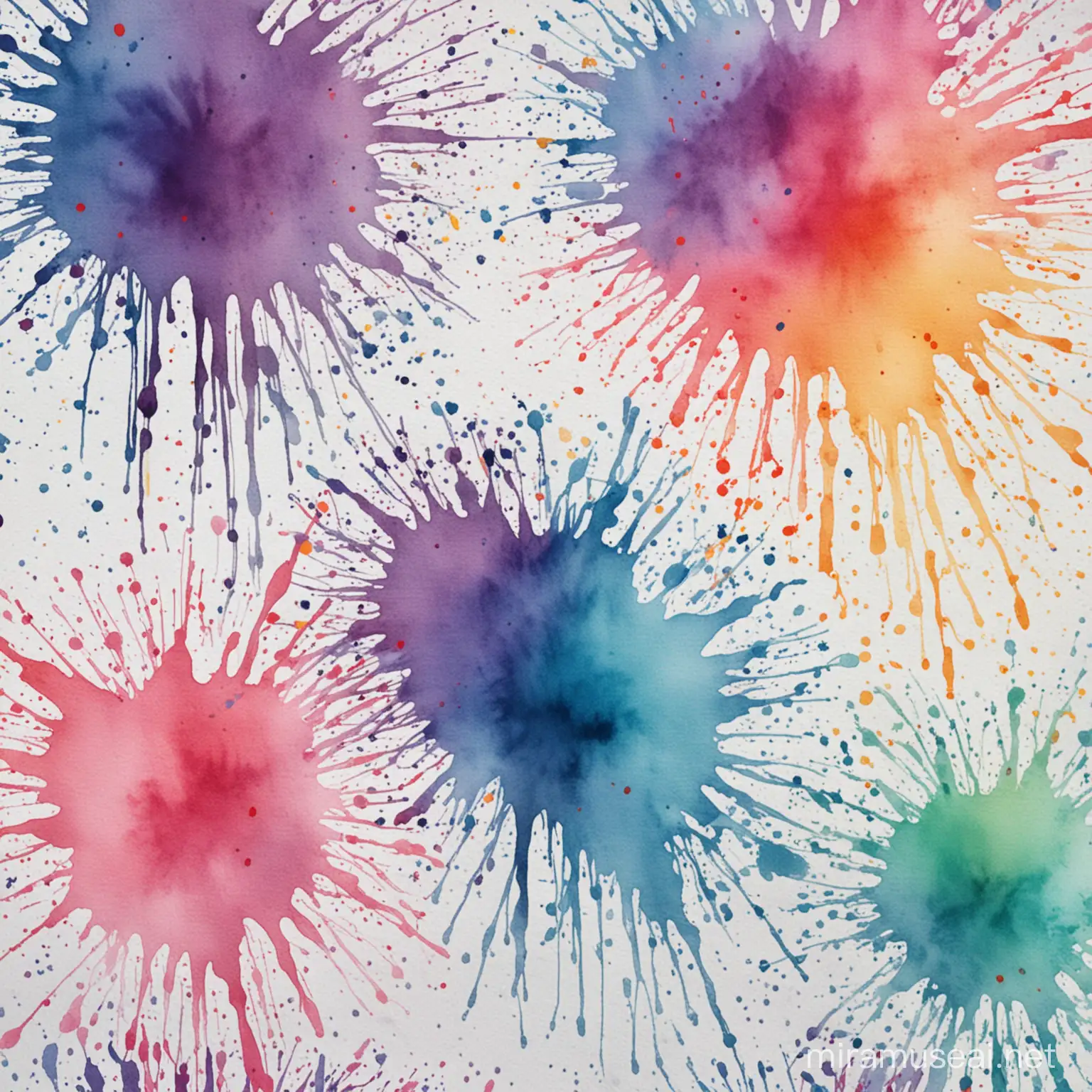 Vibrant Watercolor Splatter Digital Background