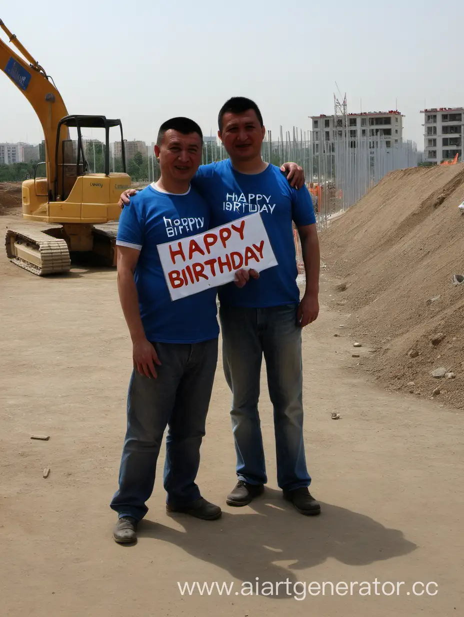 Uzbek-Workers-Celebrating-Simons-Birthday-at-Construction-Site