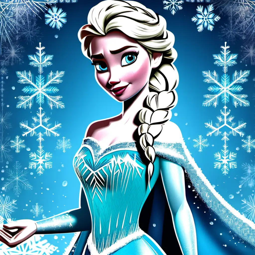 Elsa from Frozen Captivating Ice Queen in a Wintry Wonderland