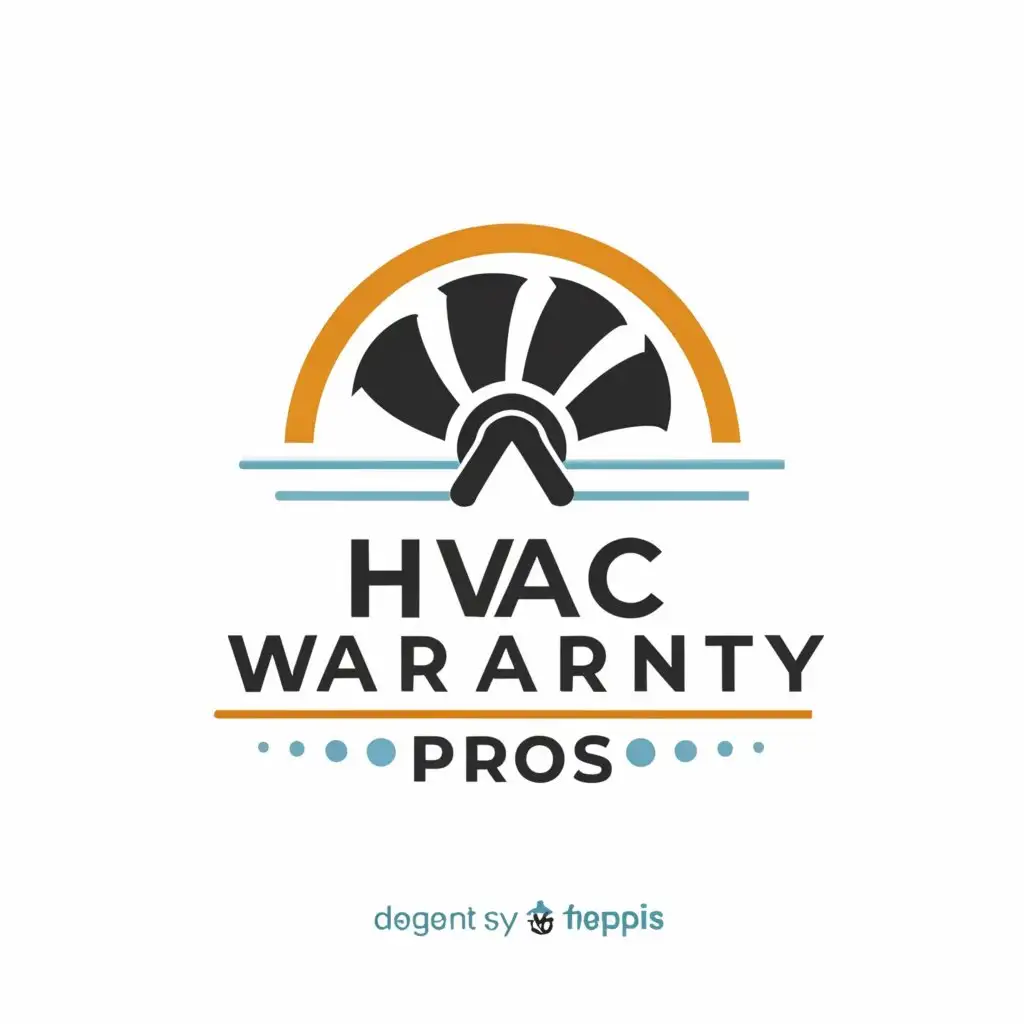 a logo design,with the text "HVAC Warranty Pros", main symbol:fan blade,Moderate,clear background