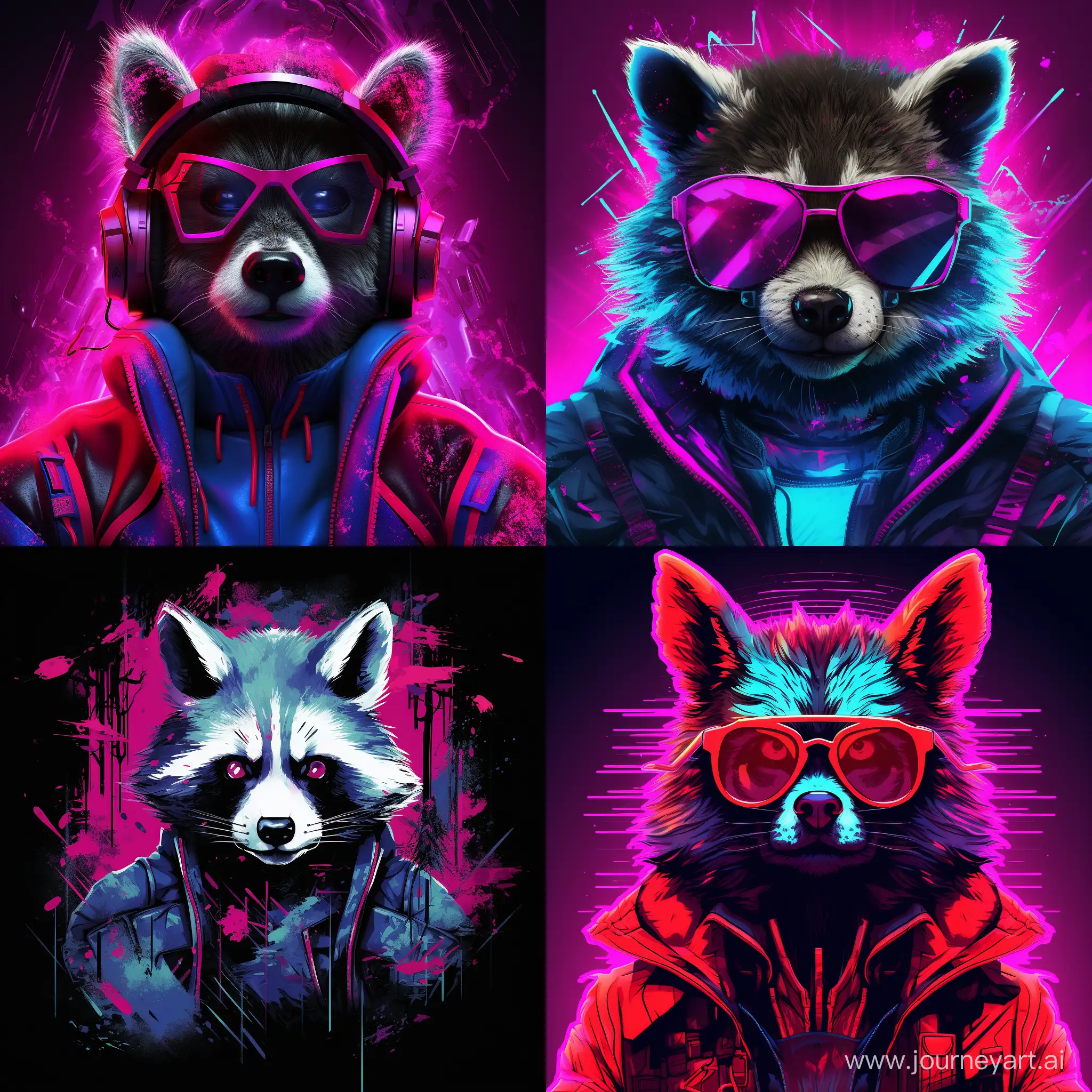 Vibrant-Neon-Raccoon-Gamer-Portrait