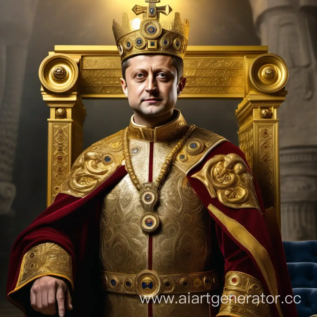 President-Zelensky-Portrayed-as-a-Majestic-Byzantine-Emperor