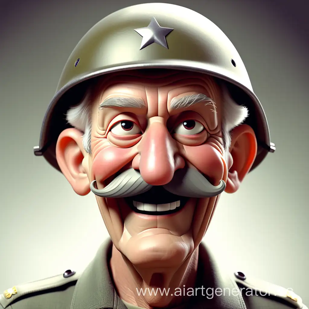 Cheerful-Grandpa-in-Military-Helmet-with-Mustache