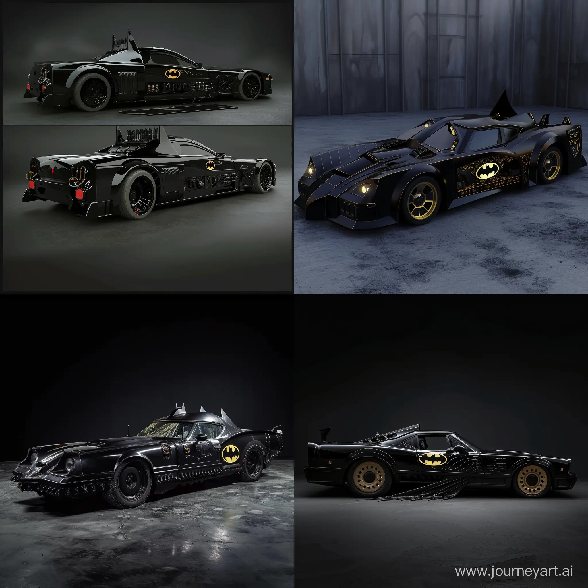 Make the Batman car like a mortuary car
