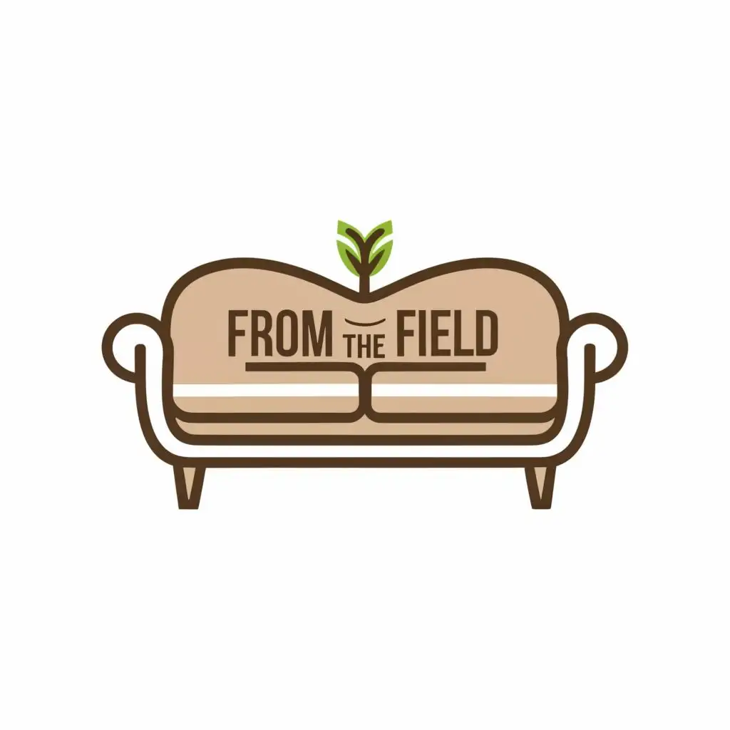 logo, Sofa, with the text "From the field", typography, be used in Home Family industry