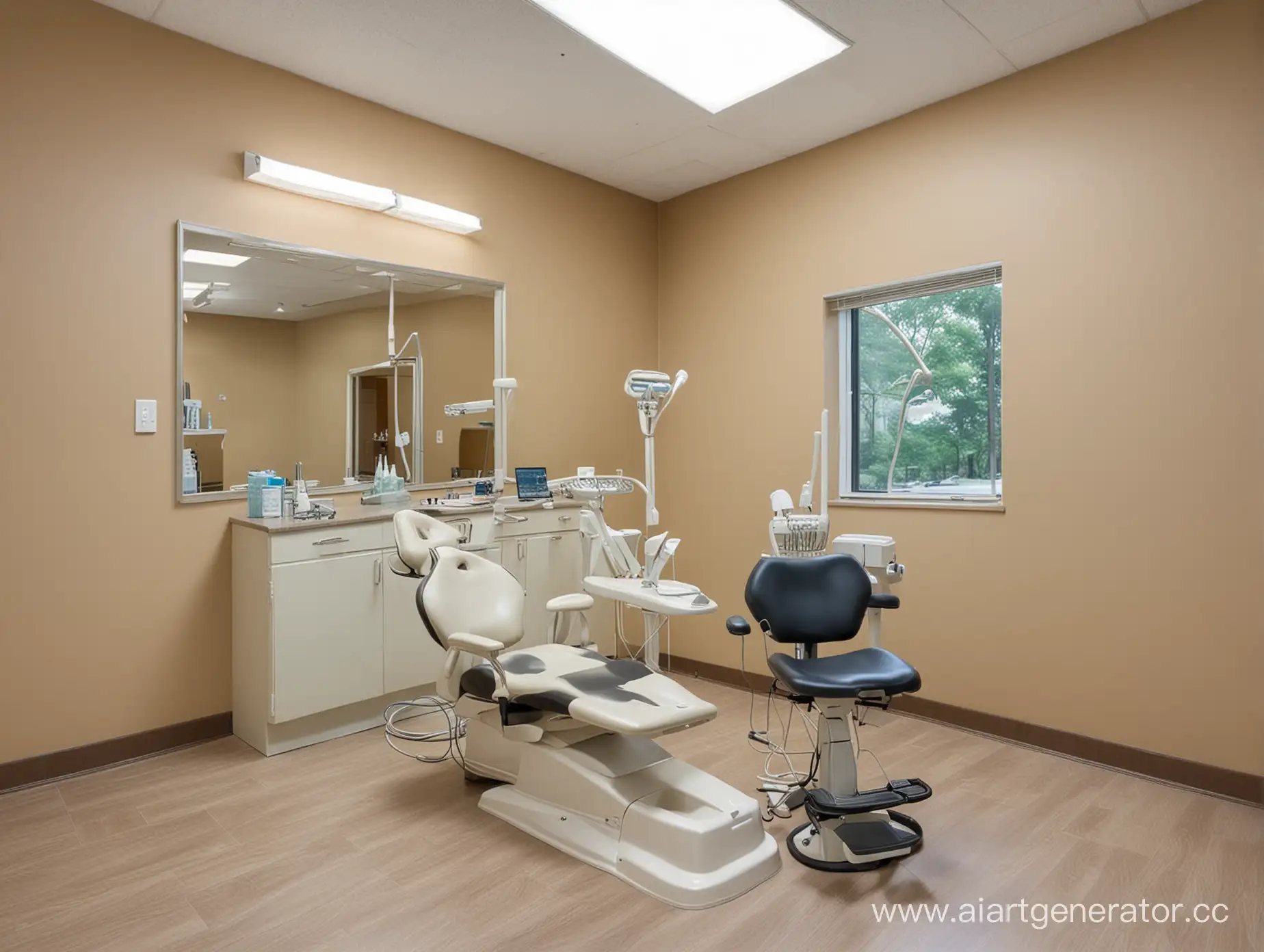 Modern-Dentists-Office-with-Bright-Lighting-and-Comfortable-Seating