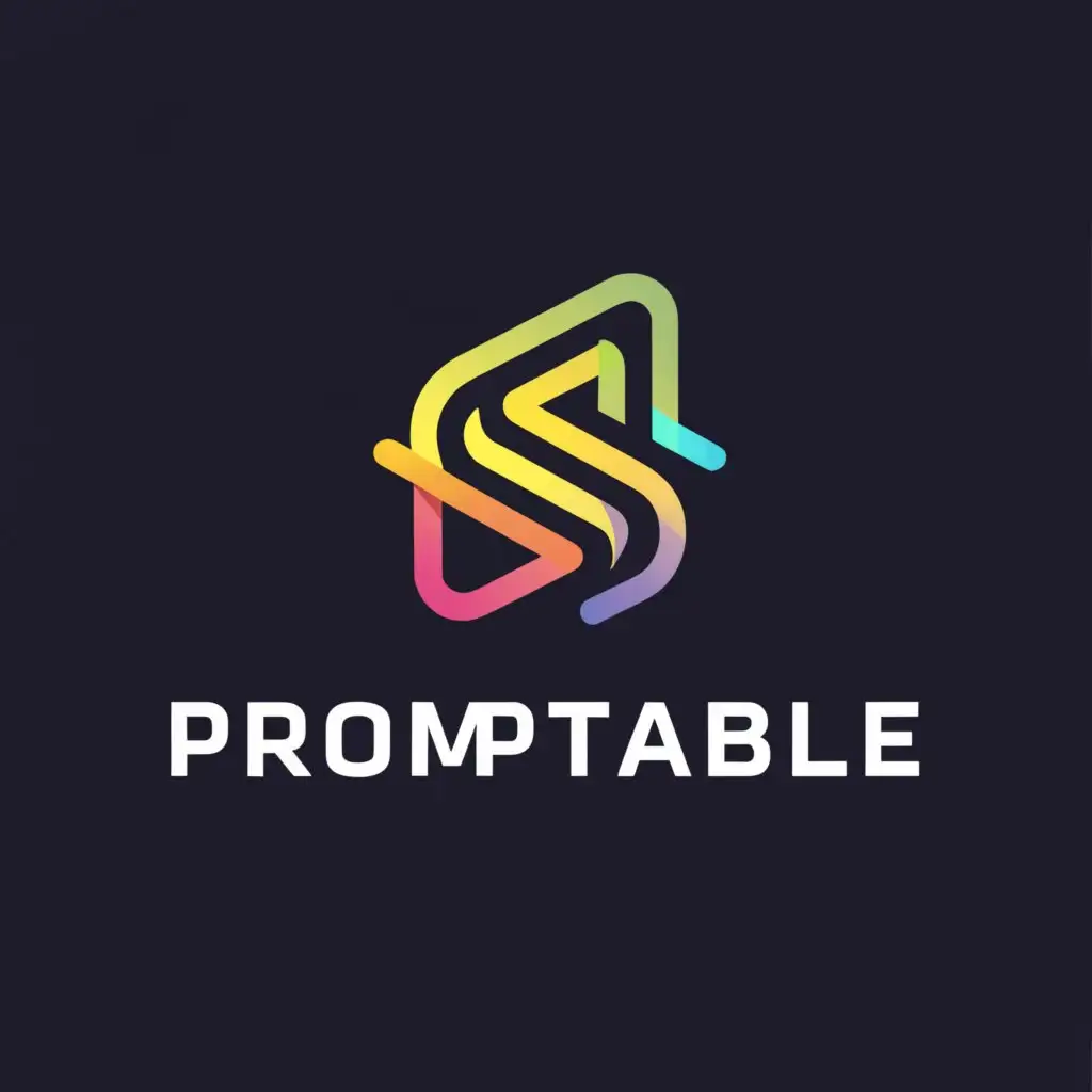 a logo design,with the text "PR0MPTABLE", main symbol:no symbol,Moderate,be used in Technology industry,clear background