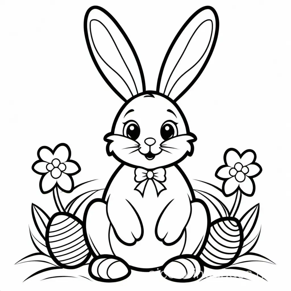 Simple-Easter-Bunny-Coloring-Page-for-Kids