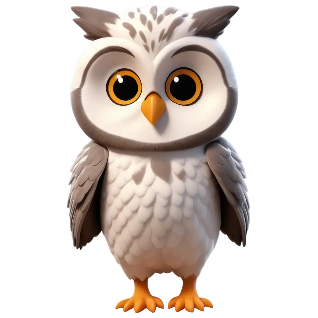 3d cute owl