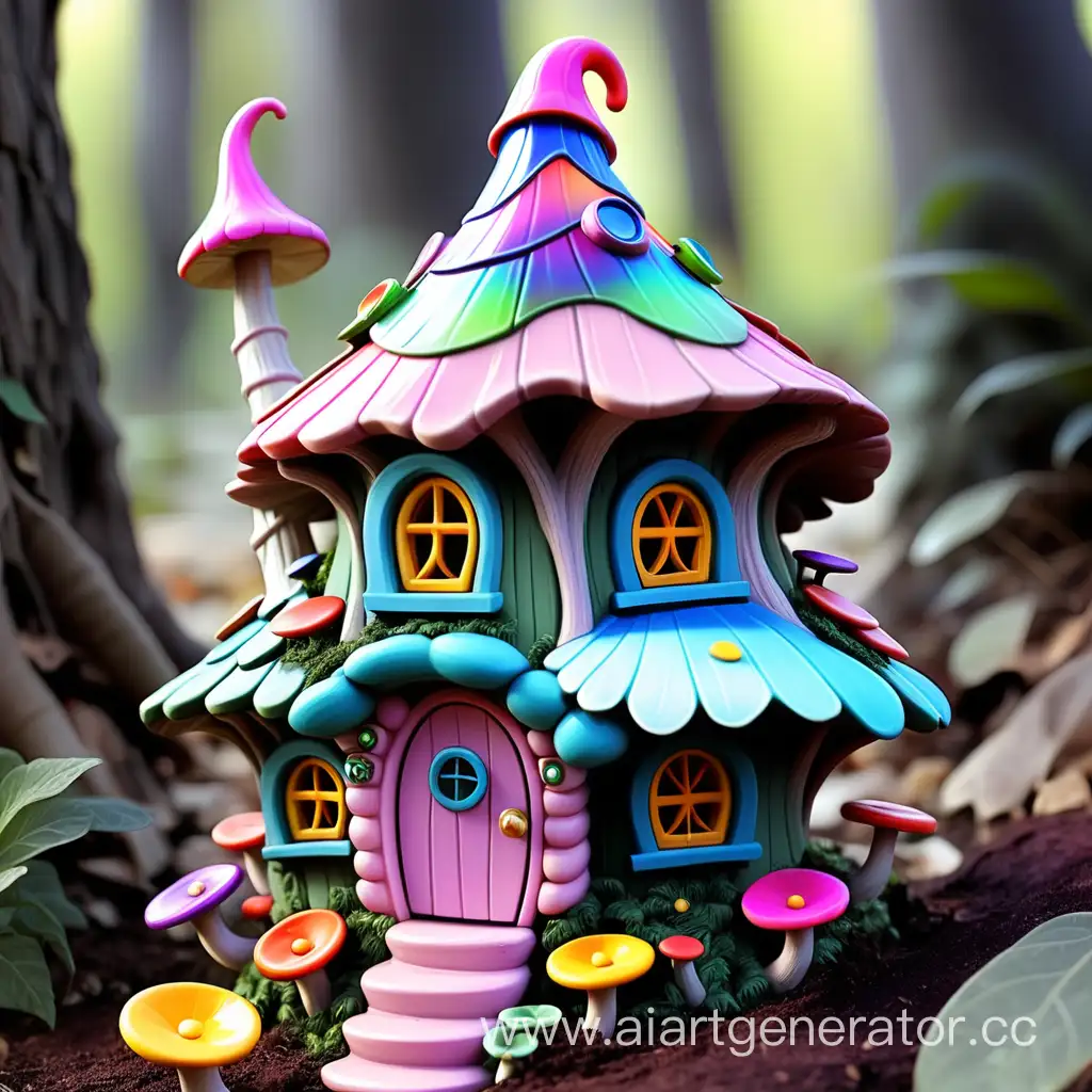 colorful fairy house