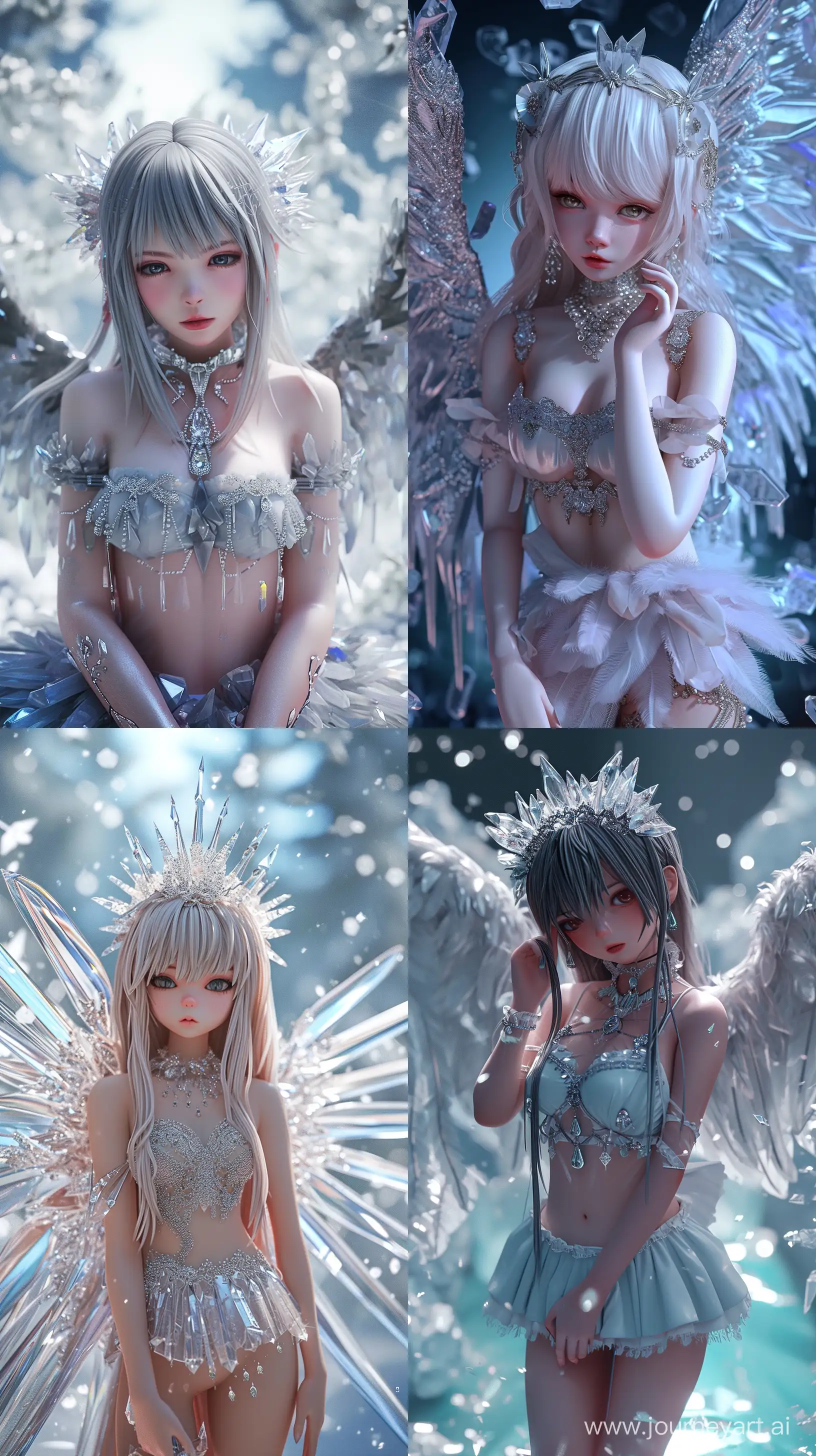 Beautiful-3D-Realistic-Anime-Girl-with-Crystal-Wings