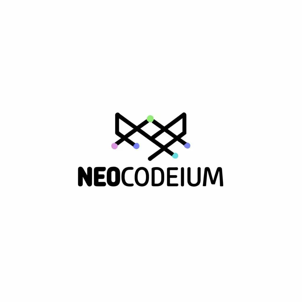 a logo design,with the text 'NeoCodeium', main symbol:line ,Minimalistic,be used in Technology industry,clear background