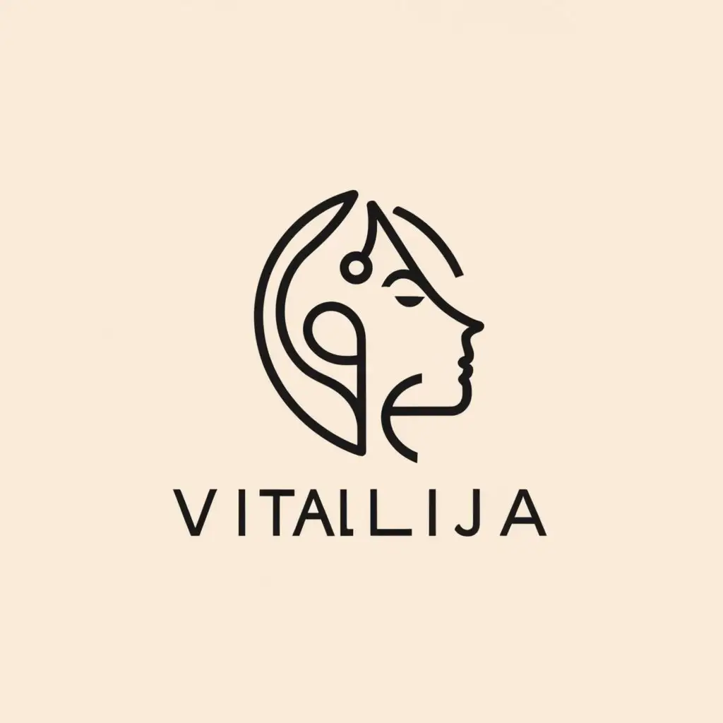 a logo design,with the text "vitalija", main symbol:Art Breaths Life into Every Moment,Moderate,clear background