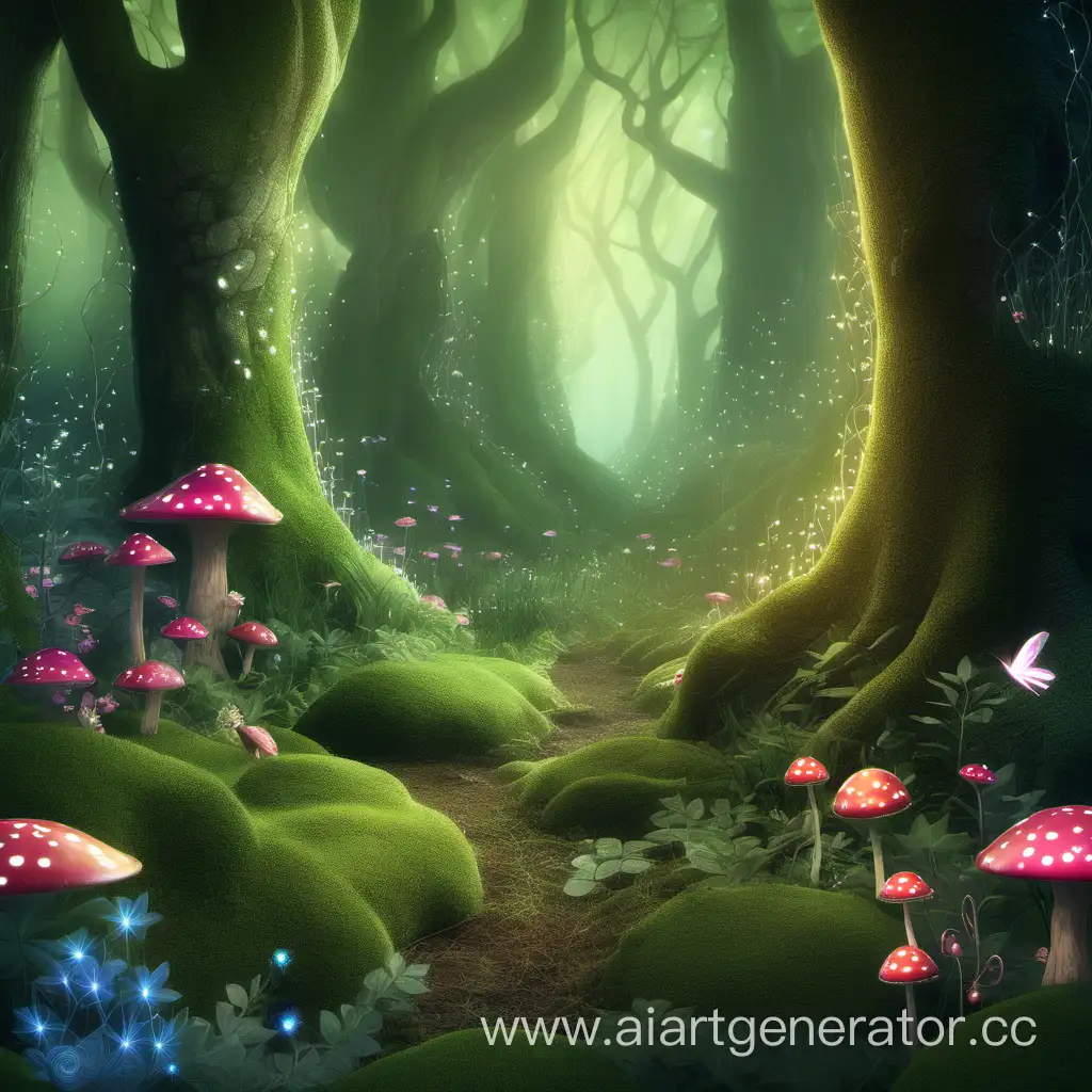 Enchanting-Fairy-Forest-Landscape-with-Magical-Creatures