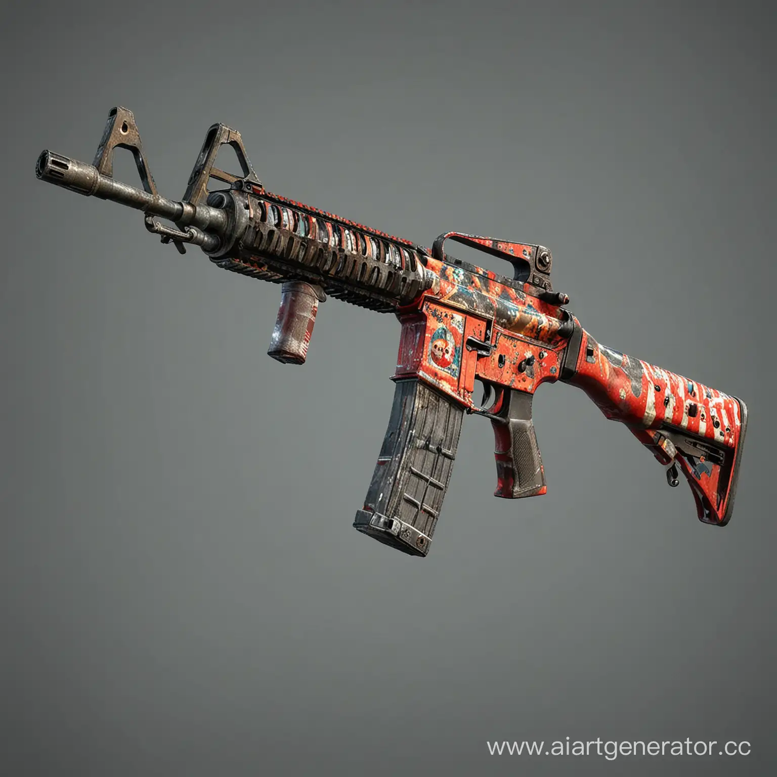 ClownSkin-M4A1S-Weapon-from-CS-2-Game