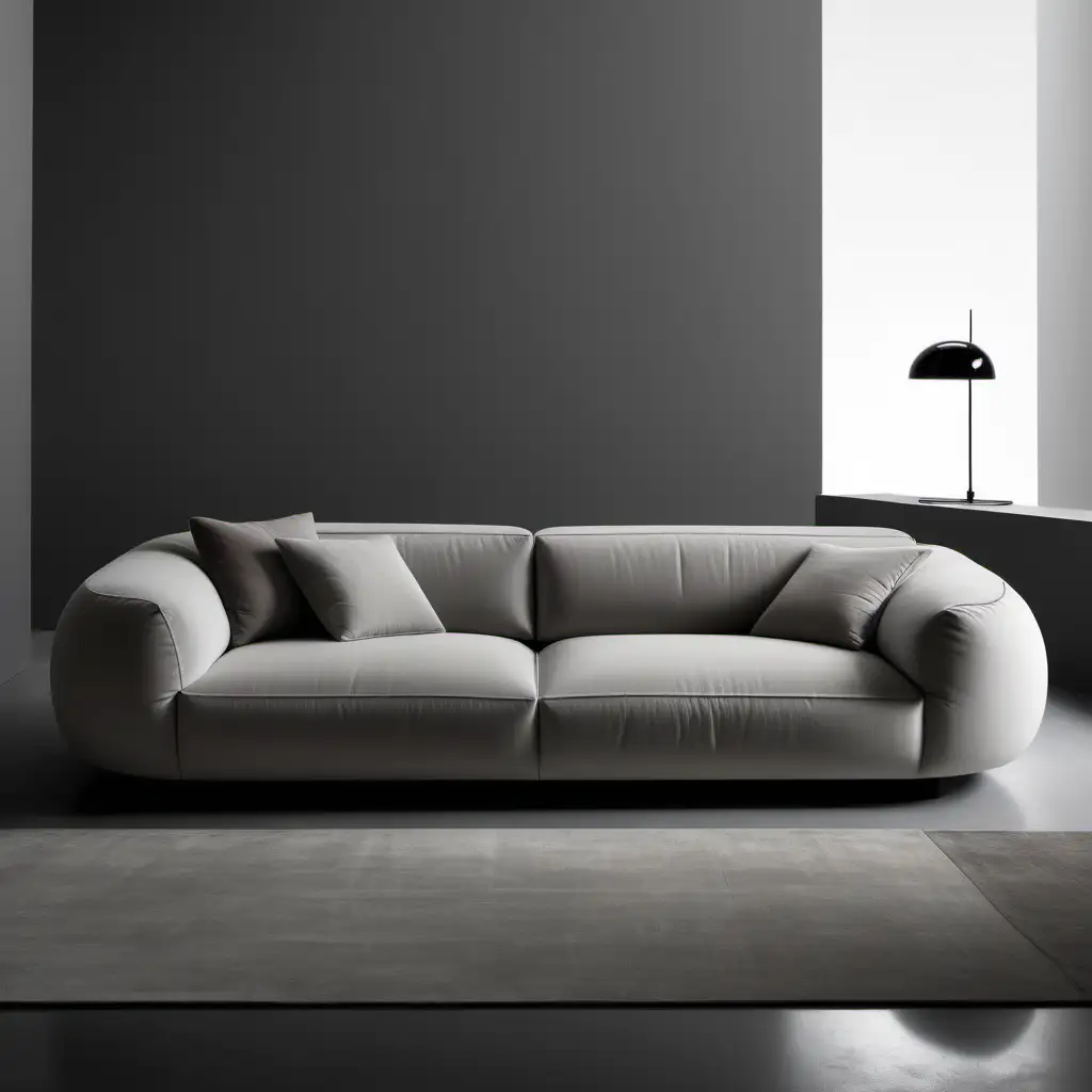 Italian Minimalist 3Seat Sofa with Timeless Design