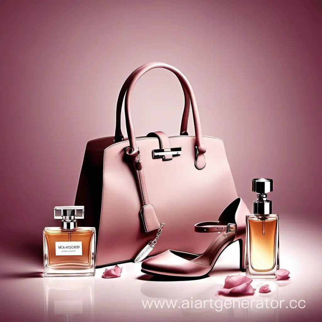 Elegant-Fashion-Ensemble-Dress-Bag-Shoes-and-Perfume
