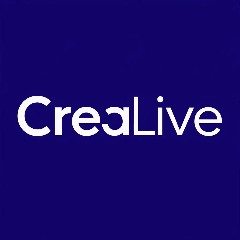 logo, CREATOR & LIVE STREAMING NETWORK, with the text "CREALIVE", typography, be used in Internet industry