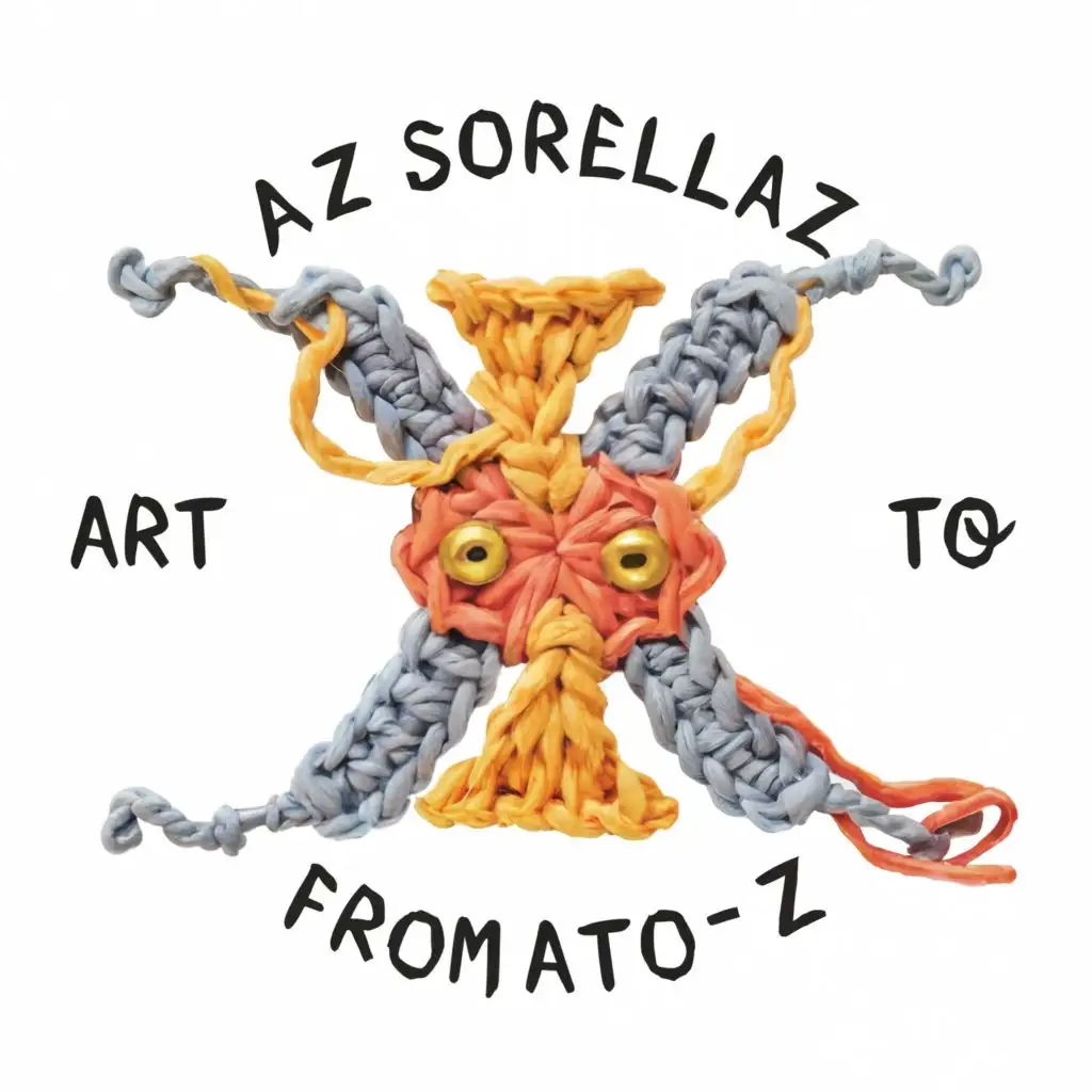 LOGO-Design-For-AZ-SORELLAZ-CrochetInspired-Artistry-with-Typography-Focus