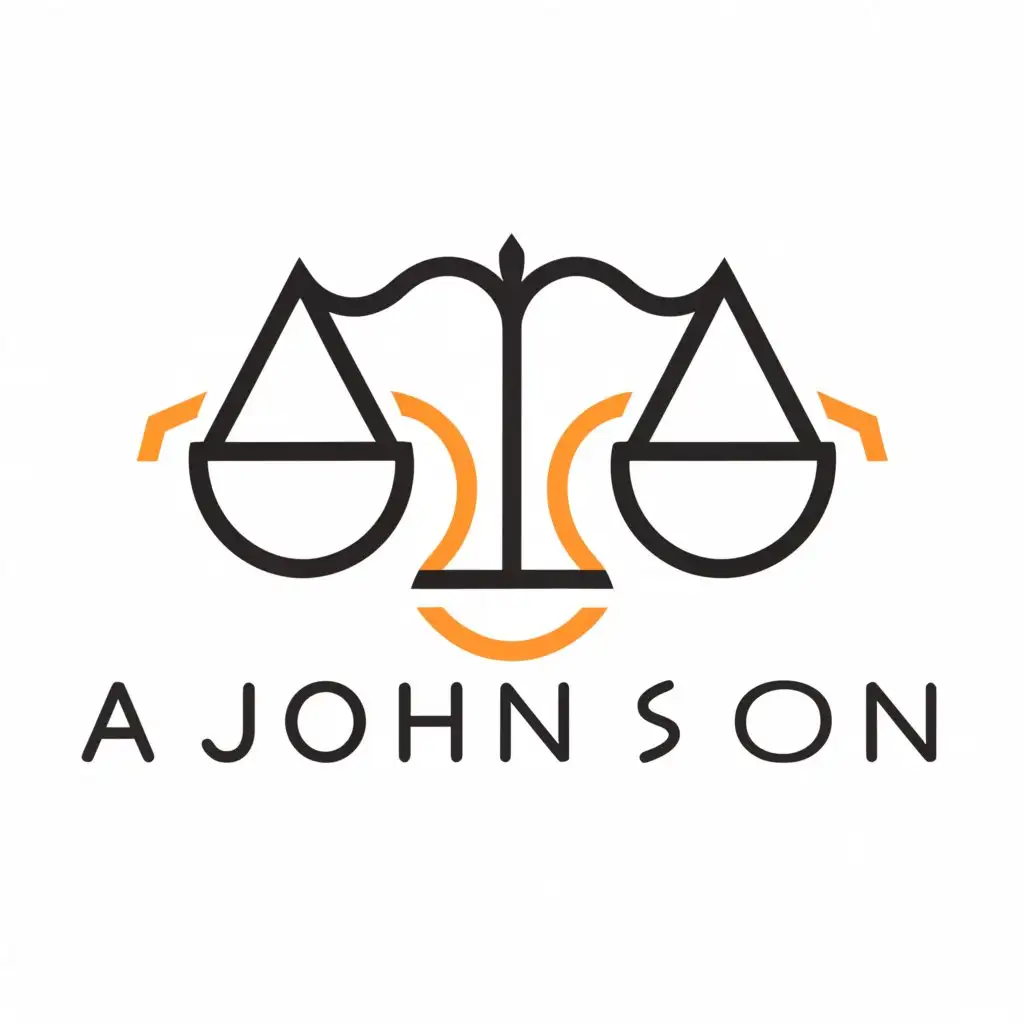 a logo design,with the text "Alyssa Johnson", main symbol:scales,Moderate,clear background