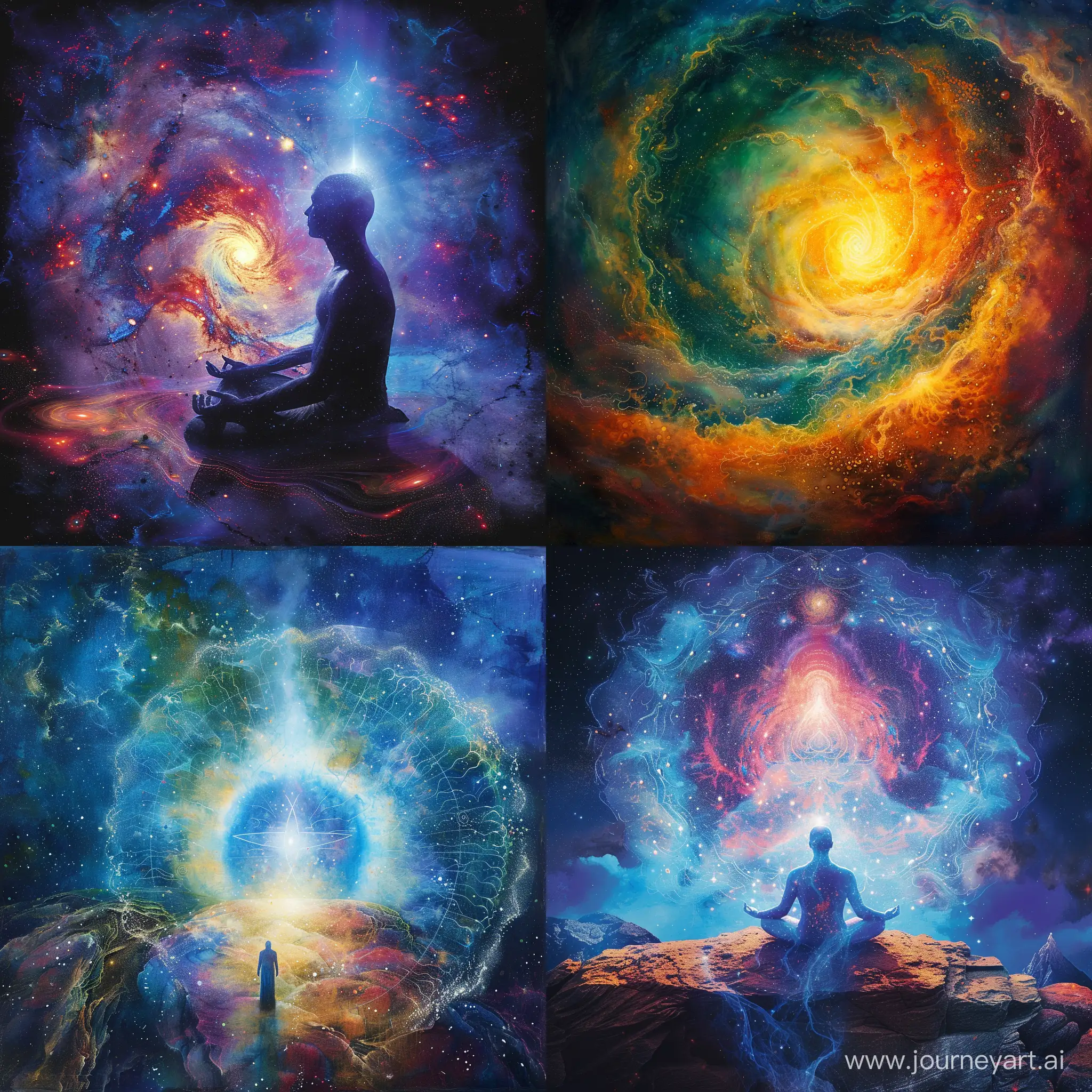 Cosmic, wisdom, oneness, love, light 