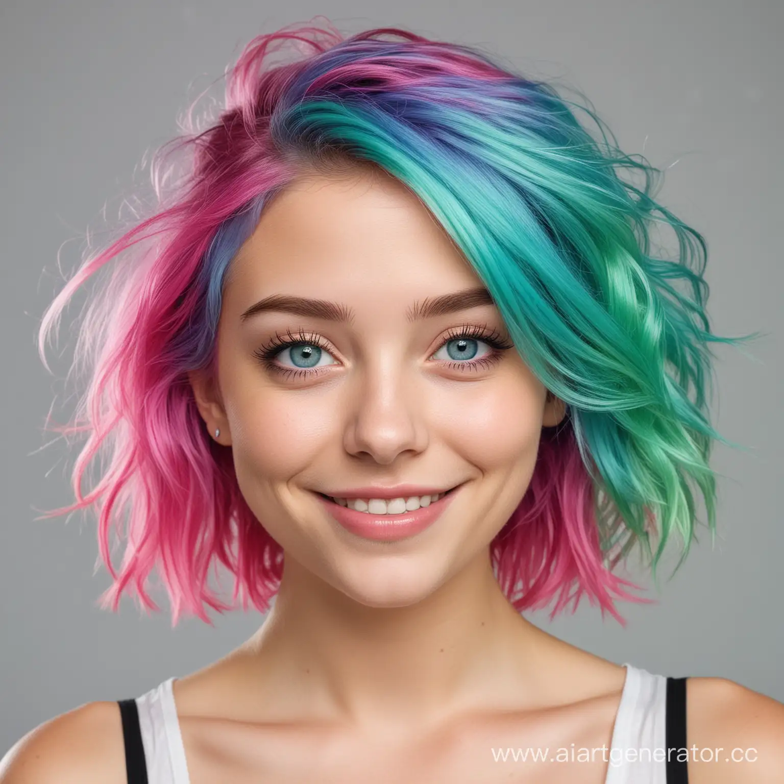 Cheerful-Girl-with-Vibrant-PinkGreen-Hair-and-Blue-Eyes
