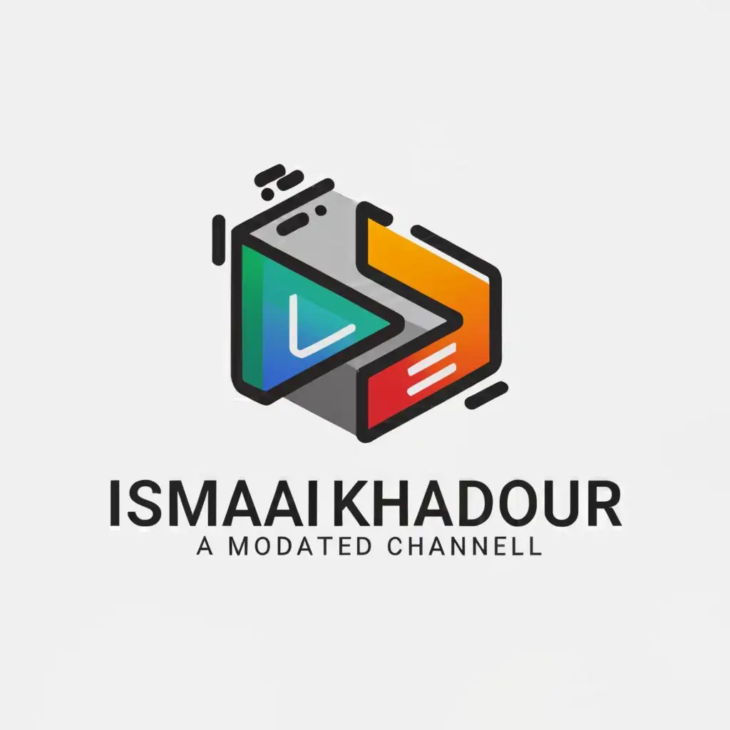 a logo design,with the text "Ismail khadour ", main symbol:YouTube channel,Moderate,be used in Education industry,clear background