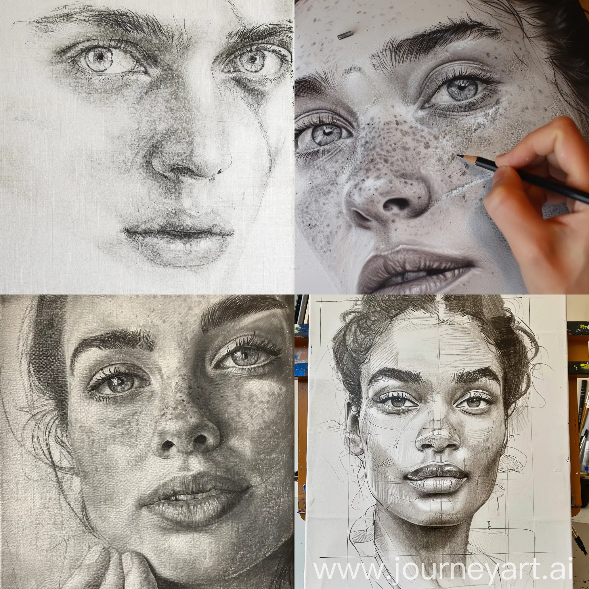 Realistic-Portrait-Drawing-on-Canvas