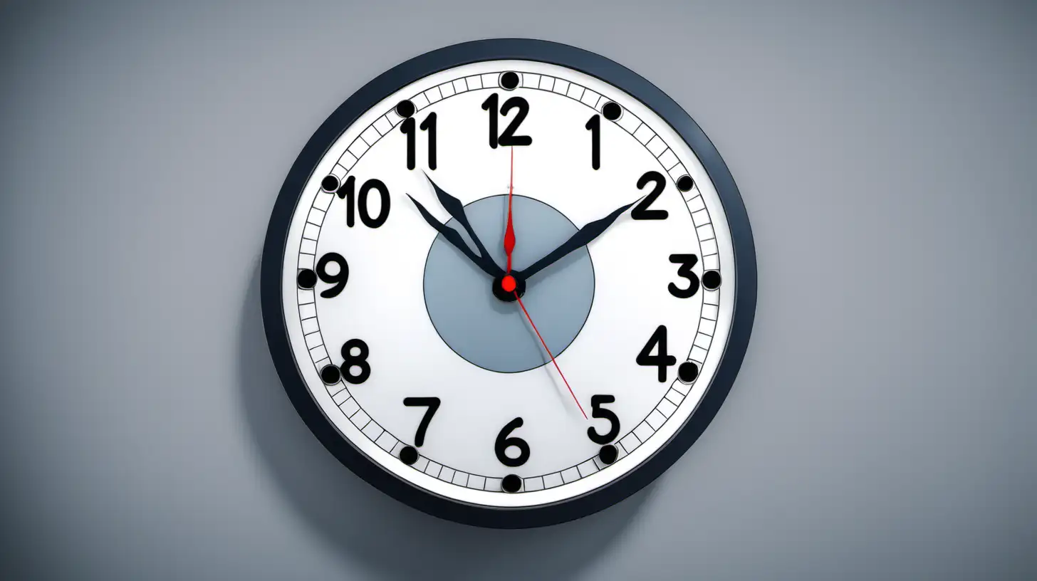AnimeStyled Clock Art Elegant Timepiece in Japanese Animation Style