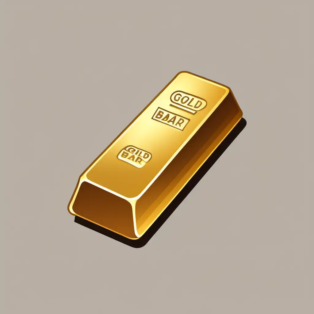 Luxurious Gold Bar Icon for Wealth and Prosperity