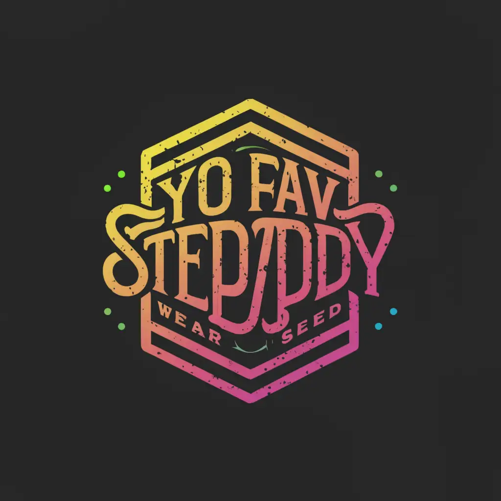 a logo design,with the text "Yo Fav StepDaddy", main symbol:square ,complex,be used in Entertainment industry,clear background