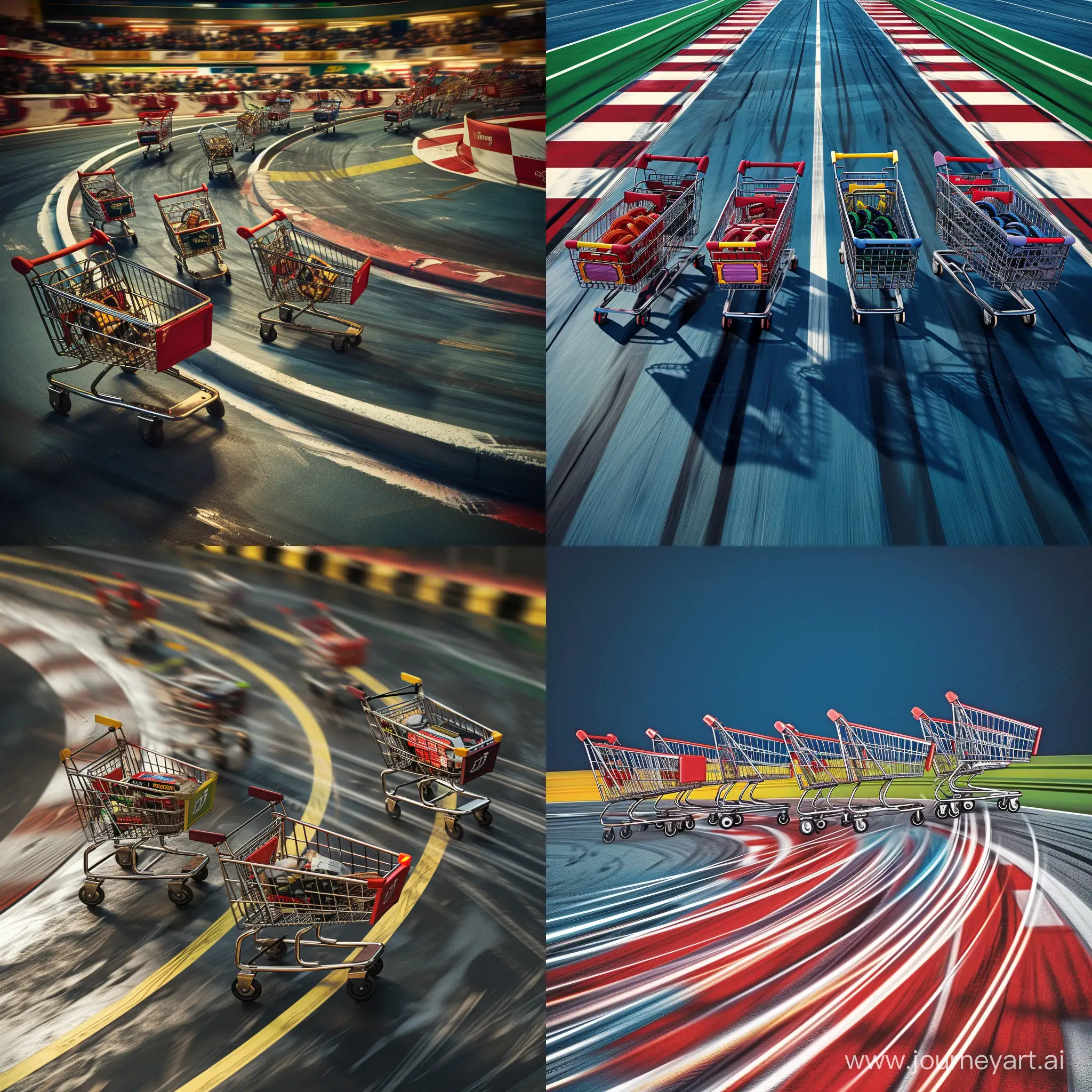 Dynamic-Shopping-Cart-Race-on-a-Thrilling-Racing-Track-Banner