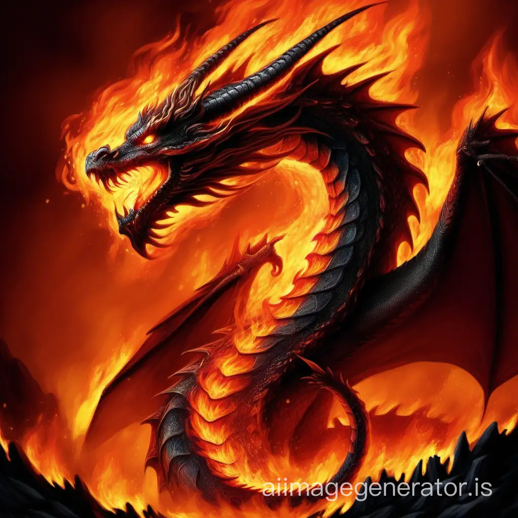 Majestic-Fiery-Dragon-in-the-Midst-of-Flames