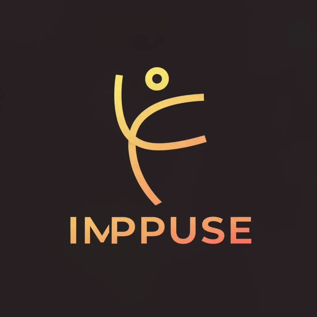 a logo design,with the text "IMPULSE", main symbol:dance,complex,be used in Entertainment industry,clear background