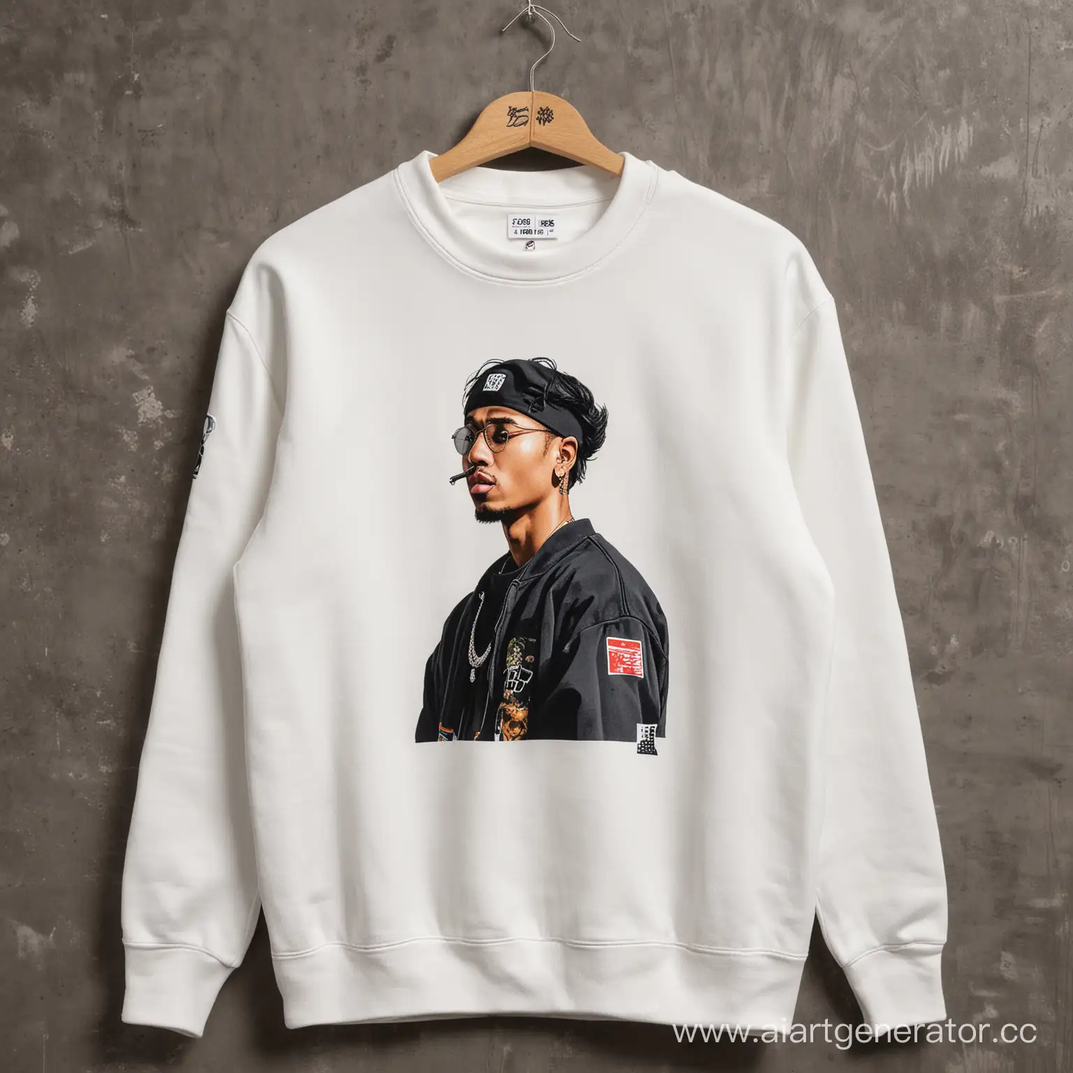 Stylish-Sweatshirt-Featuring-Rapper-Miyagi-Endshpil-Print