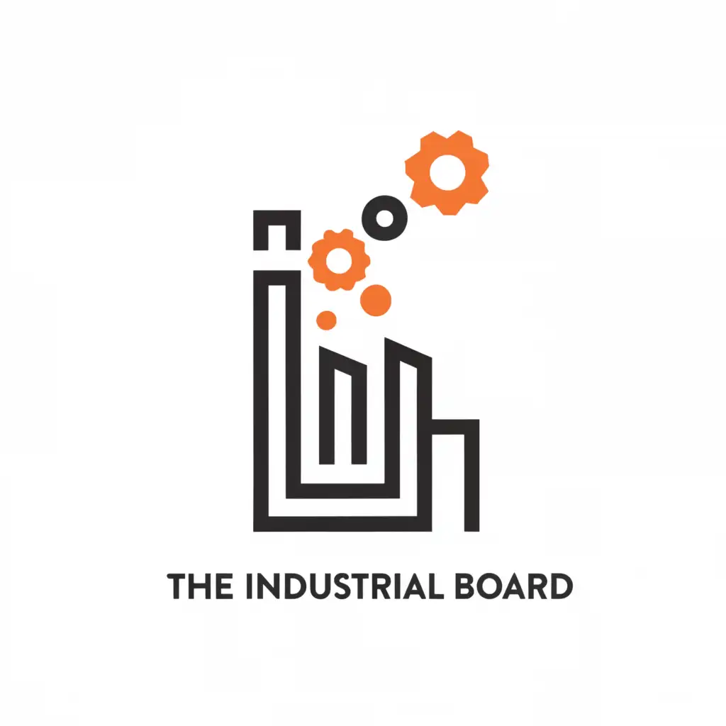 a logo design,with the text "The Industrial Board", main symbol:smokestack,complex,be used in Technology industry,clear background