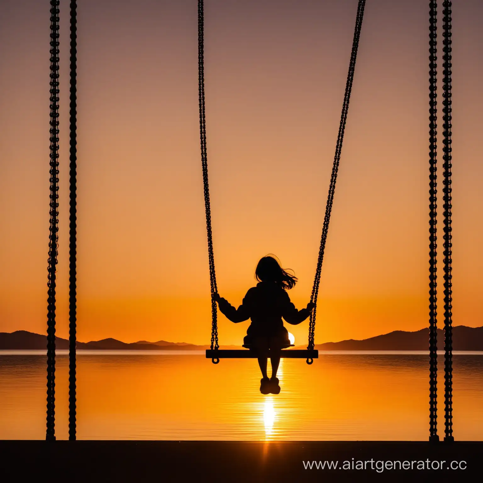 Silhouette-of-Person-Swinging-Against-Sunset-Sky