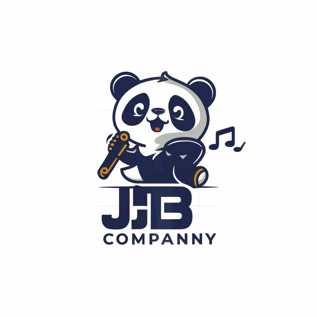 a logo design,with the text "jbs company", main symbol:panda,Moderate,be used in Entertainment industry,clear background