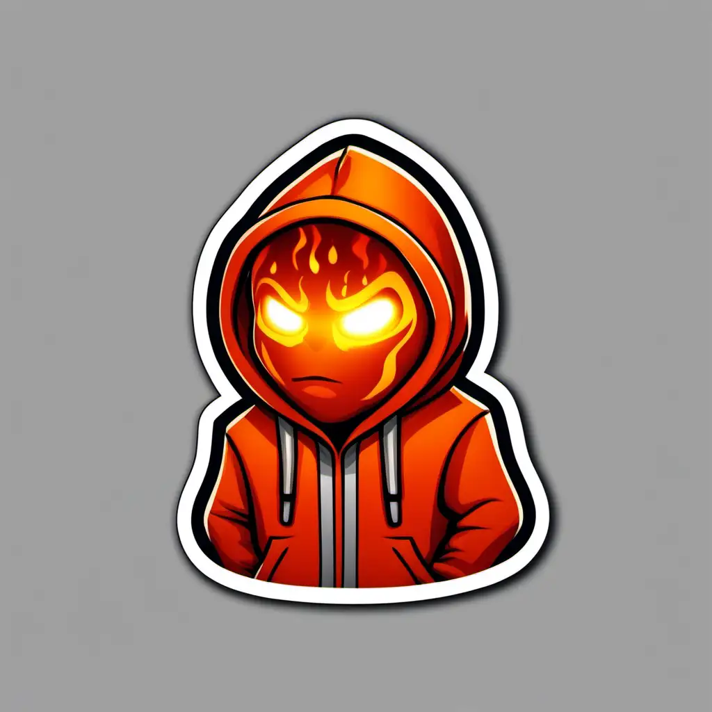 Cartoon Lava Roadman Sticker Lava Tech Fleece with Hood Up