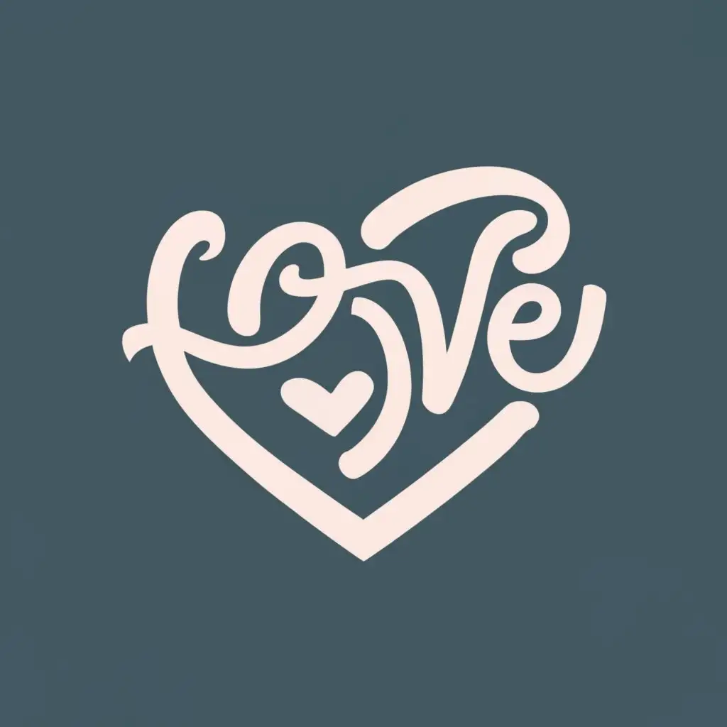logo, Love, with the text "Love", typography